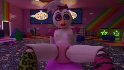 animatronic breasts chicken five_nights_at_freddy's five_nights_at_freddy's:_security_breach glamrock_chica_(ashleyorange) glamrock_chica_(fnaf) looking_at_viewer nipples spread_legs topless