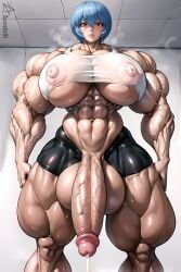 ai_generated azazellzai balls big_balls big_breasts big_nipples big_penis bikini blue_eyes breasts cum dickgirl ejaculation erect_penis erection excessive_muscles extreme_muscles futanari huge_balls huge_breasts huge_cock huge_nipples intersex large_breasts long_penis muscle muscles muscular_futanari neon_genesis_evangelion penis red_eyes rei_ayanami scrotum solo_futa testicles uncensored veiny_penis