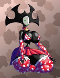 2d android big_ass big_breasts big_butt black_body breasts cow_print digital_media_(artwork) featureless_breasts female huge_ass huge_breasts huge_butt humanoid kneehighs kneesocks large_breasts machine mask matar oc original original_character robot samurai_jack skirt small_waist thick_thighs thighhighs tiny_waist vrabo wide_hips