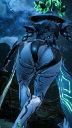 3d ass ass_focus big_ass big_butt bubble_butt butt female female_focus female_only screen_capture screencap screenshot screenshot_edit solo solo_female warframe wisp_(warframe)