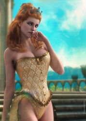 3d anna_henrietta breasts female french_nails solo the_witcher_(series) the_witcher_3:_wild_hunt therealzoh