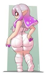 1girls ass ass_focus bodysuit borvar breasts bubble_butt dat_ass female hi_res huge_ass inkling inkling_girl light-skinned_female light_skin long_hair nintendo purple_hair red_eyes splatoon splatoon_(series) splatoon_3 splatoon_3:_side_order tentacle_hair thick_thighs wide_hips