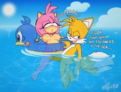 2023 amy_rose breasts cheating cheating_girlfriend excito flicky floatie furry genitals hi_res inflatable netorare onomatopoeia orgasm_face partially_submerged penis public public_sex pussy sea sega sex sonic_(series) sonic_the_hedgehog_(series) sound_effects tails tails_the_fox text vaginal_penetration water