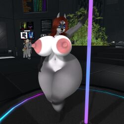 big_ass big_breasts breasts bubble_butt female ferialexonar furry huge_ass thick_thighs vrchat wide_hips