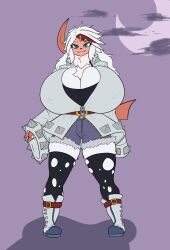 absol big_breasts breasts eveieomelet female furry huge_breasts pokémon_(species) pokemon pokemon_(species) rilao_(pandarilao) thick_thighs wide_hips