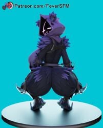 1girls ass ass big_ass big_breasts big_butt breasts fat_ass female female_only feversfm fortnite large_ass large_breasts looking_at_viewer looking_back purple_body purple_eyes purple_fur pussy pussy_juice raven_team_leader solo solo_female solo_focus squatting thick_ass thick_thighs thighs wide_hips