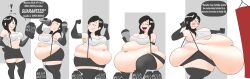 1girls big_belly final_fantasy final_fantasy_vii huge_belly implied_ass_cleavage metropep obese sequence square_enix ssbbw text text_bubble tifa_lockhart weight_gain