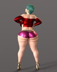 3d bulma_briefs clothed clothed_female dragon_ball_(series) dragon_ball_z female female_only nude nude_female soren_jones