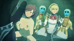 1boy 2girls 3d 3monsters aegis_(persona) aigis_(persona) android android_girl asian asian_female atlus bad_end blonde_hair blue_eyes breasts brown_hair captured captured_heroine chain_leash clothed_female commission dark-skinned_male defeat defeated defeated_heroine enemy_conversion female_protagonist_(persona_3) femsub gigas_(persona) imminent_creampie imminent_gangbang imminent_gangrape imminent_impregnation imminent_penetration imminent_rape imminent_sex imminent_vaginal interspecies kotone_shiomi leash light-skinned_female light_skin male male_pov maledom medium_breasts medium_hair megami_tensei monster_cock naughty_face navel nipples nude nude_female offscreen_male penis persona persona_3 pov protagonistsub_antagonistdom robot robot_girl sega shadow_(persona) short_hair slave slave_collar slavegirl smile squatting submissive_female tagme tongue_out uriziel38