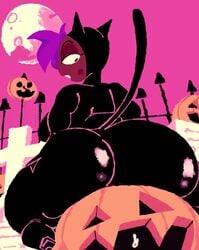 animated big_ass big_thighs cat_costume enid female female_focus female_only fence graveyard halloween halloween_costume huge_ass huge_butt huge_thighs hyper hyper_ass hyper_thighs large_ass latex moon mp4 no_sound ok_k.o.!_let's_be_heroes pink_hair pumpkin puntthepoodle tagme video