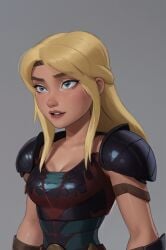 1girls ai_generated astrid_hofferson blonde_hair blue_eyes cleavage curvaceous curvy curvy_body curvy_female curvy_figure dreamworks female female_only hourglass_figure how_to_train_your_dragon light-skinned_female light_skin mrseyker pixai solo solo_female voluptuous voluptuous_female