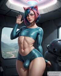 1boy ai_generated androgynous artist_name better_than_girls blue_hair blush bulge bulge_through_clothing cat_ears catboy catgirl clothed comic curvaceous curvy curvy_body curvy_figure cute cute_clothing elegant femboy flat_chest flat_chested girly green_eyes gym hi_res high_resolution highres home horny hourglass_figure light-skinned_male needy nipples_visible_through_clothing nymphosion patreon_username penis_bulge shiny_skin sissy solo solo_male stable_diffusion tagme testicle_bulge thick_thighs tight_clothing trap yaoi zera_starlot