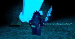 3d cave english_text erection kaiju_(kaiju_paradise) kaiju_paradise knot murrcrawler roblox roblox_game self_upload tagme text