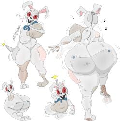 1girls ass bow bunny_girl bunnysuit butt butt_flap buttons chubby fat_ass fat_thighs five_nights_at_freddy's furry heart hehe knife large_ass large_breasts large_thighs massive_ass massive_breasts musical_note onesie pajamas pawg puffy_nipples rabbit rabbit_humanoid red_eyes singing sketchyboi08 slasher stitched stitches tagme thick_thighs vanny_(fnaf) whiskers