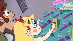 blonde_hair blue_eyes boxes edit funny headband heart_cheeks hitachi_magic_wand screenshot_edit star_butterfly star_vs_the_forces_of_evil unknown_artist