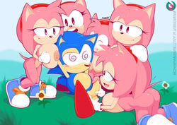 amy_rose boob_smothering classic_amy_rose classic_sonic clones exposed_torso footwear gangbang group_sex handwear huge_breasts humanoid orgy reverse_gangbang sega shortstack sonic_(series) sonic_cd sonic_the_hedgehog sonic_the_hedgehog_(series) supersegasonicss