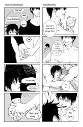 1boy 1dilf 1girls 1milf asian black_hair bonesofbeskar canon_couple comic couple dialogue dilf english_text female heart_beating height_difference hickey hickey_marks hickeys_on_neck holding_hands husband_and_wife jujutsu_kaisen kiss_mark kiss_mark_on_neck male male/female mama_fushiguro married_couple milf monochrome muscles muscular muscular_male neck_kiss nipples short_hair straight toji_fushiguro