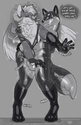 1boy animate_inanimate anthro assimilation black_and_white body_takeover bodysuit brainwashing bulge bulge_fondling bulge_grab bulge_rubbing canine claws corruption drooling encasement fox fox_costume fur furry glistening goo goo_clothing heartbeats hi_res horny hybrid hypnosis hypnosis hypnotic_eyes latex latex_bodysuit latex_clothing latex_corruption latex_creases latex_creature latex_encasement latex_suit latex_transformation living_bodysuit living_clothes living_clothing living_latex living_rubber living_suit male male_only mid_transformation mind_control monochrome neck_fur neck_tuft no_color null_bulge nullge onomatopoeia paw_hands pawpads paws ram ram_horns round_bulge rubber shaking shiny shiny_latex shivering skintight skintight_bodysuit spiral_eyes stretching stretching_sounds suit_transformation takeover toothy_grin transformation twitching unwilling_transformation wings zipper