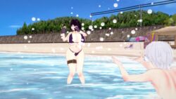 3d all_fours ass beach big_breasts fire_emblem fire_emblem_awakening huge_ass huge_breasts koikatsu massive_breasts morgan_(fire_emblem) morgan_(fire_emblem)_(female) rhcpftw robin_(fire_emblem) robin_(fire_emblem)_(male) splashing summer swimsuit swimwear water