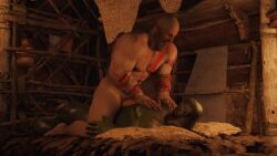 3d anal_sex animated bald bald_man bara beard bed bedroom big_ass big_butt cowboy_position cowgirl_position daddy dilf fat_ass fat_butt gay gay_anal gay_sex god_of_war kratos male/male male_only mature_male muscles muscular muscular_arms muscular_ass muscular_back muscular_legs muscular_male muscular_thighs no_sound nude on_top orc orc_male power_bottom riding riding_penis tagme thick_ass thick_thighs video wondershark2