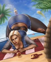 android 18 from dragon ball by lezech