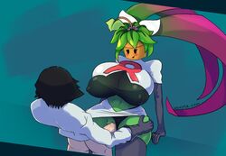 alternate_breast_size blaster_master cosplay halloween_costume huge_breasts jason_frudnick jessie_(pokemon) jessie_(pokemon)_(cosplay) kanna_(blaster_master) mob_face plant_girl plant_humanoid plantie pokemon tagme team_rocket unseen_male_face vaginal vaginal_penetration vaginal_sex wonster-chan