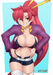 yoko littner from tengen toppa gurren lagann by flytrapxx