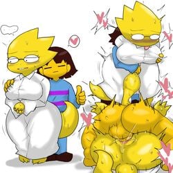 <3 ... 1:1 1boy 1girls 2021 5_fingers absurd_res alphys anthro anthro_penetrated ass balls barefoot big_breasts big_butt blue_bottomwear blue_clothing blue_pants blue_shirt blue_topwear blush bodily_fluids bottomwear breast_fondling breast_grab breast_play breasts brown_clothing brown_footwear brown_hair brown_shoes buckteeth clothing coat duo enigi09 erection eyewear feet female female_penetrated finger_fuck fingering fingers fondling footwear frisk from_front_position genital_fluids genitals gesture glasses hair hand_on_breast heart hi_res human human_on_anthro human_penetrating human_penetrating_anthro interspecies lab_coat male male/female male_penetrating male_penetrating_female mammal mating_press motion_lines multicolored_clothing multicolored_shirt multicolored_topwear nipple_bulge nipple_outline non-mammal_breasts non-mammal_nipples pants pattern_clothing pattern_shirt pattern_topwear penetration penile penile_penetration penis penis_in_pussy purple_clothing purple_shirt purple_topwear pussy pussy_juice reptile scalie sex shirt shoes shortstack simple_background solo_female solo_focus speech_bubble standing striped_clothing striped_shirt striped_topwear stripes sweat tail teeth thick_tail thick_thighs thumbs_up tongue tongue_out topwear undertale undertale_(series) vaginal_penetration video_games white_background white_clothing wide_hips yellow_body young