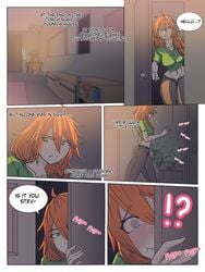 1girls alex_(minecraft) comic_page haikon_knight minecraft tagme