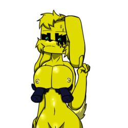 amerette female furry gamertrap2005 green_eyes yellow_skin