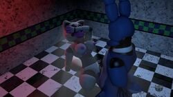 3d amputee animated animatronic five_nights_at_freddy's five_nights_at_freddy's_2 hand_covering_face loop mangle_(fnaf) mp4 nightbotgrey no_sound video withered_bonnie