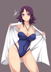 1girls 2021 alternate_breast_size big_breasts breasts brown_eyes curvaceous eye_contact female human labcoat large_breasts looking_at_viewer necklace nintendo pale-skinned_female pale_skin philena_ivy pokemon pokemon_professor pokemon_rgby purple_eyes purple_hair short_hair solo solo_female swimsuit thick_thighs thighs tobyllitos wide_hips