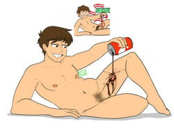 brown_hair coca-cola colafetish colafetish_was_here edd_(eddsworld) edd_gould eddsworld male_only soda soda_can tagme