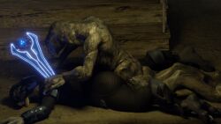 3d animated cheshii_(artist) corpse death defeated energy_sword gay gif halo_(game) halo_(series) male_sangheili_(halo) necrophilia penetration rape sangheili stab sword tagme