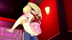 1boy 1boy1girl 1girls 3d animated danganronpa danganronpa_2:_goodbye_despair female kazuichi_souda koikatsu large_ass lifting lifting_person male male/female no_sound saionji_hiyoko sex souda_kazuichi straight straight_hair vaginal vaginal_penetration vaginal_sex video