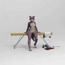 3d animated anthro bambookat beastars canid canine canis digital_media_(artwork) female furry gif juno_(beastars) mammal solo turntable_(animation) wolf