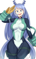 1girls blue_eyes blue_hair bodysuit breasts clothed clothed_female clothes clothing devilukez eyebrows_visible_through_hair female female_human female_only gloves hero_outfit_(mha) human light-skinned_female light_skin long_hair mouth_open my_hero_academia nejire_hado open_mouth simple_background skin_tight solid_color_background solo solo_female solo_focus superhero_costume superheroine thick_thighs tight_clothing very_long_hair white_background wide_hips