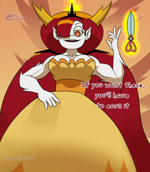 big_breasts disney disney_channel disney_xd female hekapoo mapashonsfw muscles muscular red_hair star_vs_the_forces_of_evil white_body white_skin