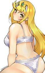 1340smile ass bra female mythra sideboob solo super_smash_bros. tagme underwear xenoblade_(series) xenoblade_chronicles_2