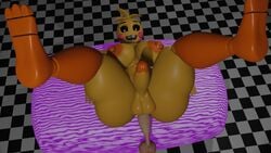 1futa 3d anal anal_sex animated animatronic anus areolae balls black_sclera cheeks five_nights_at_freddy's futa_only futanari large_ass large_penis mp4 nipple_piercing nipples no_sound penis pink_cheeks solo_focus source_request sultryscribz tagme toy_chica_(fnaf) video yellow_skin