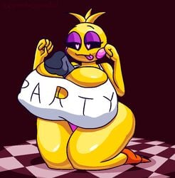 big_ass big_breasts big_penis boob_window casual casual_nudity clothed female five_nights_at_freddy's five_nights_at_freddy's_2 gremlingrounded huge_ass huge_breasts no_bra on_knees paizuri paizuri_under_clothes penis robot robot_girl sideass thick_thighs toy_chica_(fnaf)