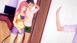 ahe_gao alien animated black_eyes black_hair breasts censored cheating cuckold cum cum_in_pussy cum_inside green_eyes kissing lala_satalin_deviluke large_breasts large_penis missionary_position mp4 netorare nipples no_sound ntr penis pink_hair saruyama_kenichi sex tagme tail to_love-ru vagina vaginal vaginal_penetration video yuuki_rito