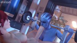 2futas 3d alien alien/human alien_futanari animated areolae asari athletic_futanari belly_piercing big_breasts blue_body blue_skin breasts commander_shepard deepthroat erection fellatio femshep futa_on_futa futanari futashep huge_cock human human_penetrating imflain interspecies large_breasts liara_t'soni light-skinned_futanari light_skin mass_effect nipple_piercing nipples no_sound oral oral_penetration penis pierced_nipples piercing piercings red_hair source_filmmaker video