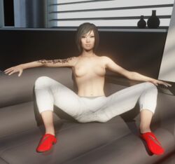 1girls 3d 3d_(artwork) asian asian_female black_hair breasts faith_connors faith_connors_(mirror's_edge_catalyst) female female_only general_lewd mirror's_edge mirror's_edge_catalyst nipples no_bra solo tagme topless topless_female