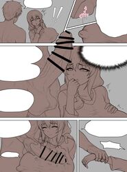 !! 1boy 1girls balls bar_censor big_breasts big_penis breasts breasts_bigger_than_head censor_bar censored closed_eyes clothing eyebrows_visible_through_hair female heart_censor huge_breasts large_breasts long_hair male mature mature_female milf no_bra penis poper pussy sakurai_shinichi simple_background sketch surprised text_bubble textless uzaki-chan_wa_asobitai! uzaki_tsuki vagina young younger_male