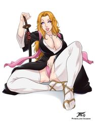 1girls artist_name big_breasts bleach breasts busty cleavage female female_only hair hips hourglass_figure iacolare jacogram large_breasts legs lipstick matsumoto_rangiku matsumoto_rangiku solo soul_reaper thick thick_legs thick_thighs voluptuous wide_hips