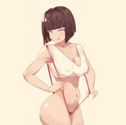 1girls areolae ass bare_arms bare_legs bare_shoulders big_ass big_butt black_hair bob_cut boruto:_naruto_next_generations breasts calpico clothing crop_top erect_nipples erect_nipples_under_clothes female female_focus female_only hyuuga_hinata large_ass licking_lips mature mature_female medium_breasts medium_hair milf narrowed_eyes naruto naruto_(series) nipples_visible_through_clothing one-piece_swimsuit partially_clothed perky_breasts pinup pose posing purple_eyes red_bikini red_swimsuit revealing_clothes see-through see-through_clothing shoulder_length_hair shounen_jump solo solo_female solo_focus standing string_bikini swimsuit tongue tongue_out voluptuous wide_hips