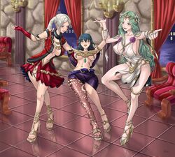 byleth_(fire_emblem) byleth_(fire_emblem)_(female) edelgard_von_hresvelg fire_emblem fire_emblem:_three_houses perverted_panda post-timeskip rhea_(fire_emblem)