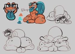 amputee anus backsack big_ass bumpy_tongue cute elroy fat fat_ass femboy gastropod mollusk nerdy no_arms no_legs power_bottom puffy_anus ses_vanbrubles snail thick_ass thick_thighs tongue_out