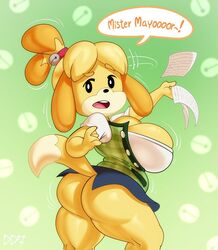 isabelle (animal crossing) from animal crossing by daredemon7000